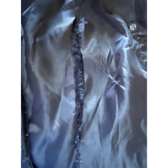 Nicole Shante Black Velvet Rainbow Polka Dot Blazer Size 4 - Picture 6 of 7